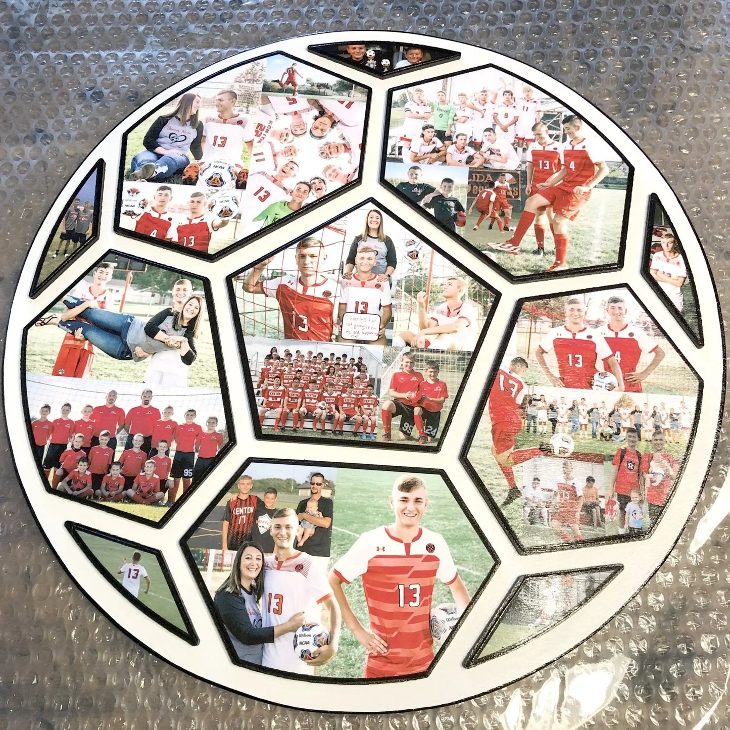 Soccer Collage | Soccer Collage Senior Gift | 15 Inches | Collage and Wood - collageandwood