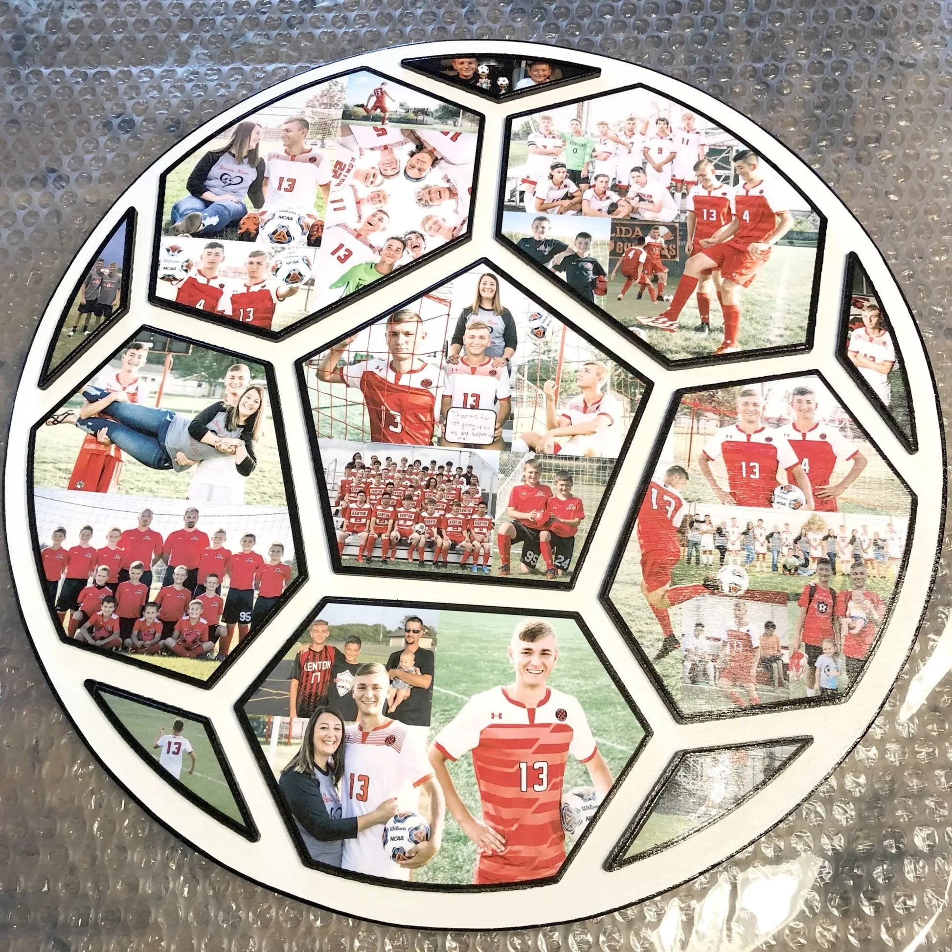 Soccer Collage | Soccer Collage Senior Gift | 15 Inches | Collage and Wood - collageandwood