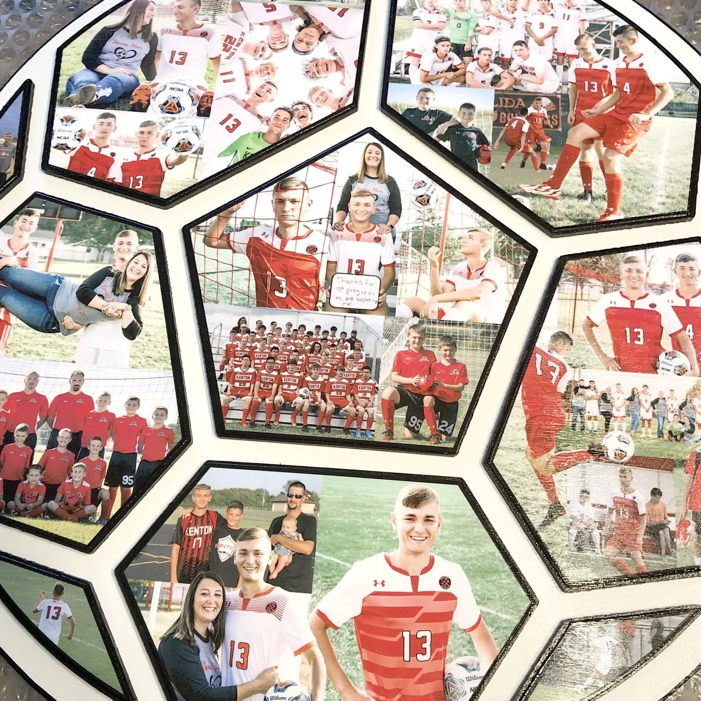 Soccer Collage | Soccer Collage Senior Gift | 15 Inches | Collage and Wood - collageandwood