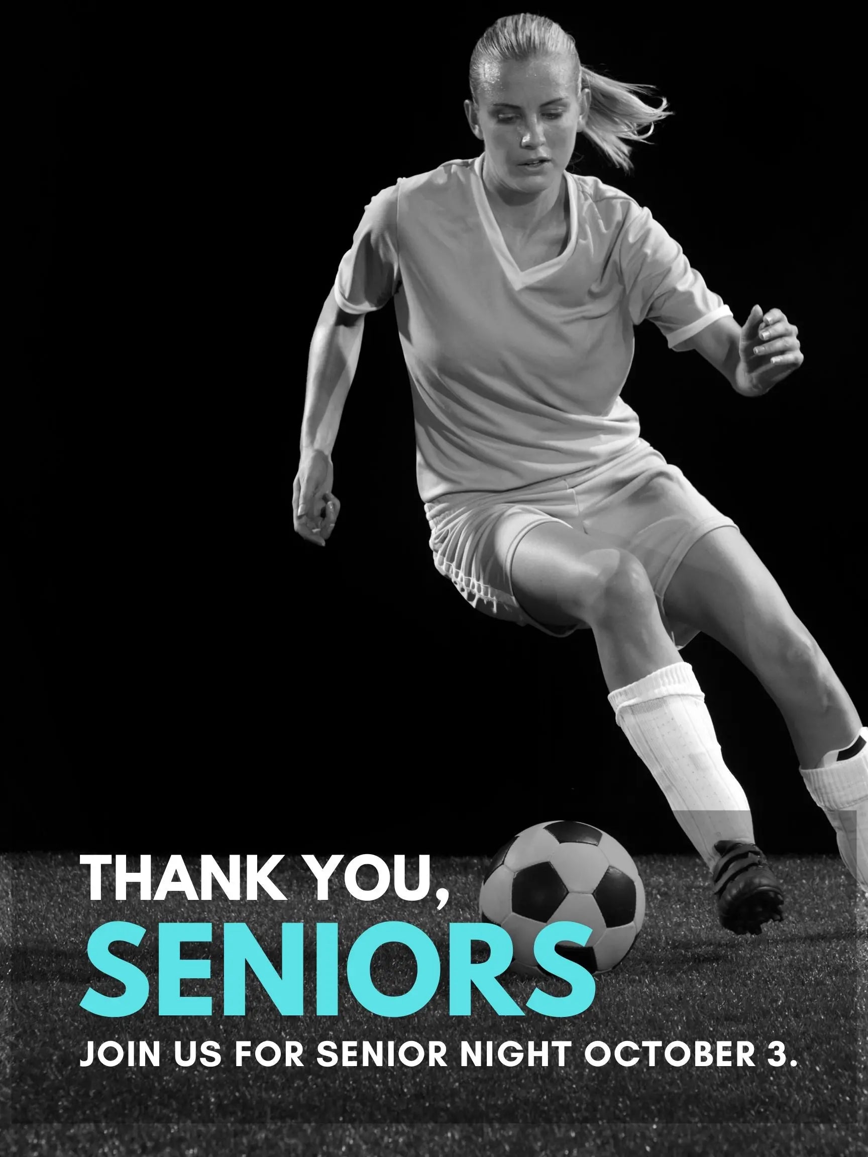 Soccer Senior Night Poster to Promote Your Soccer Senior Night