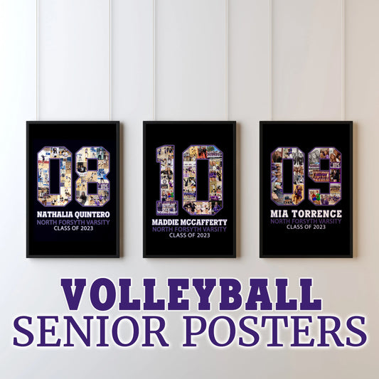 Volleyball Senior Night Posters "Professional & Responsive!"