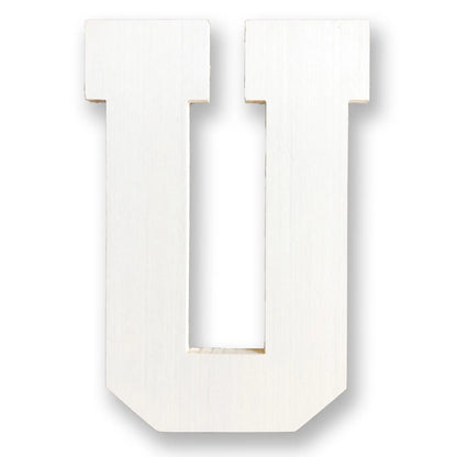 Wood Letter U | Unfinished Wooden Letter U - collageandwood