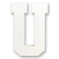 Wood Letter U | Unfinished Wooden Letter U - collageandwood