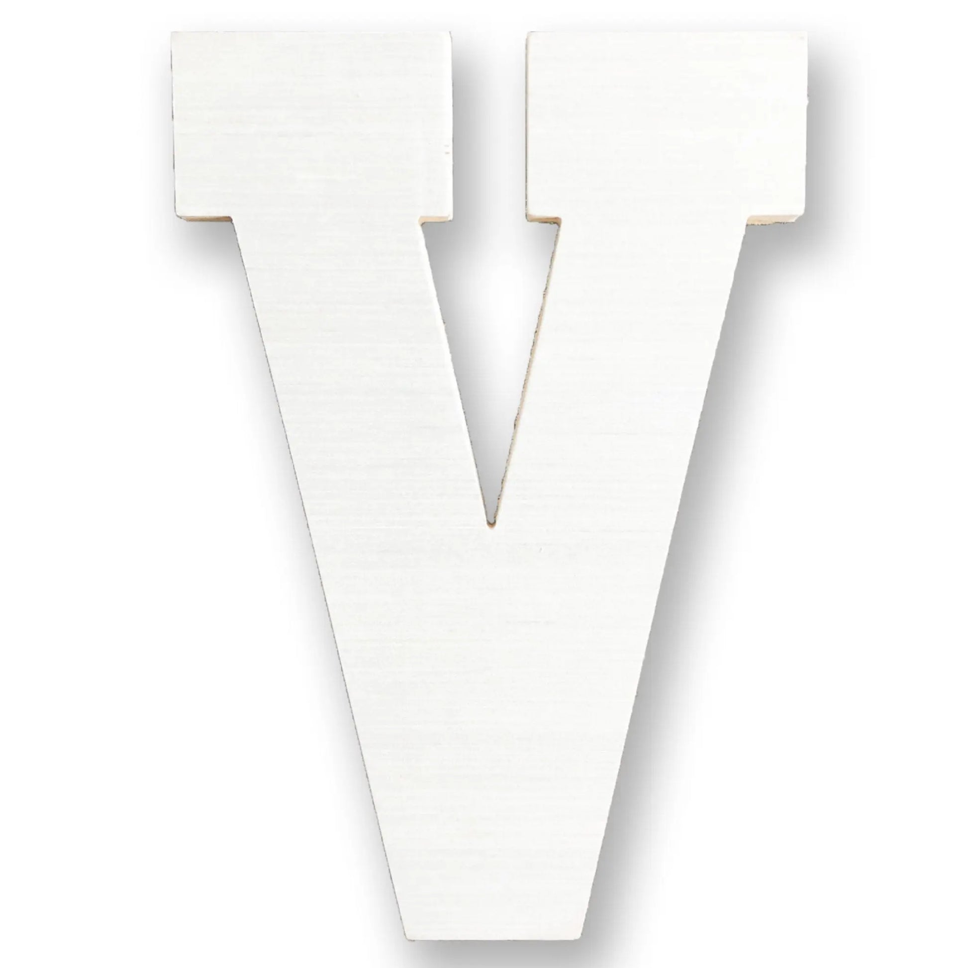 Wood Letter V | Block Letter V | Large Wood Letter V Wall Decor - collageandwood