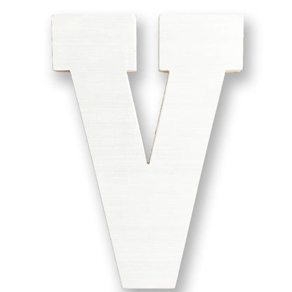 Wood Letter V | Block Letter V | Large Wood Letter V Wall Decor - collageandwood