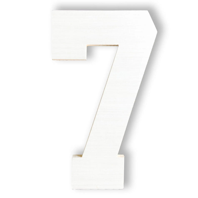 Wood Number 7 | Extra Large Wooden Numbers | Collage and Wood - collageandwood