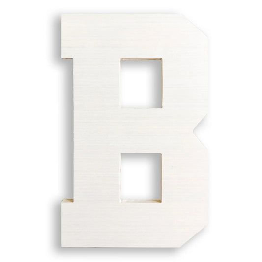 Wooden Letter B | Large Letter B Wall Decor | Collage and Wood - collageandwood