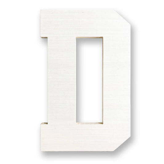 Wooden Letter D | Large Wooden Letter D | Collage and Wood - collageandwood