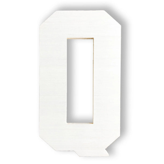 Wooden Letter Q | Large Wooden Letter Q | Unfinished Wood Letter Q - collageandwood