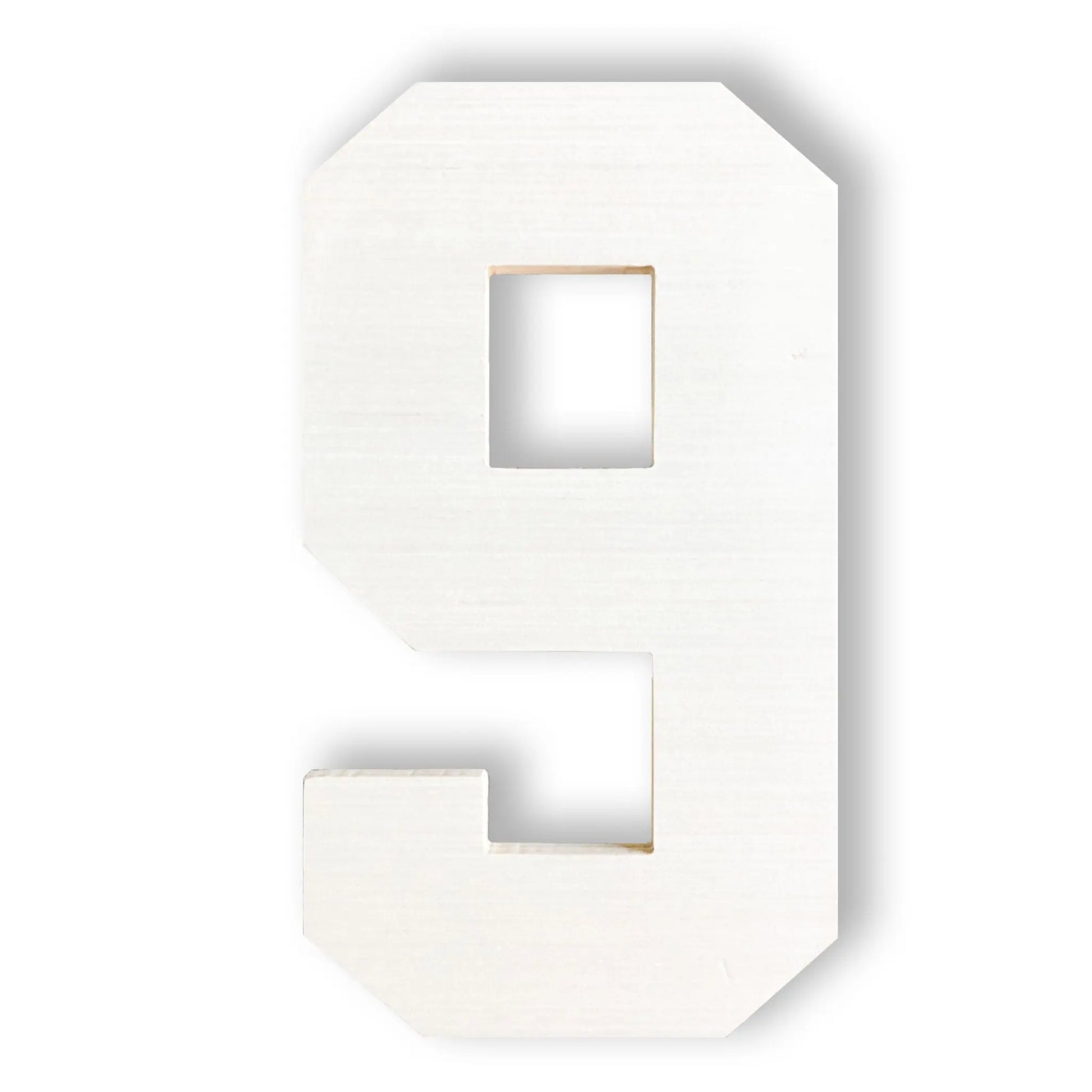 Wooden Letters | Wooden Number 9 - collageandwood