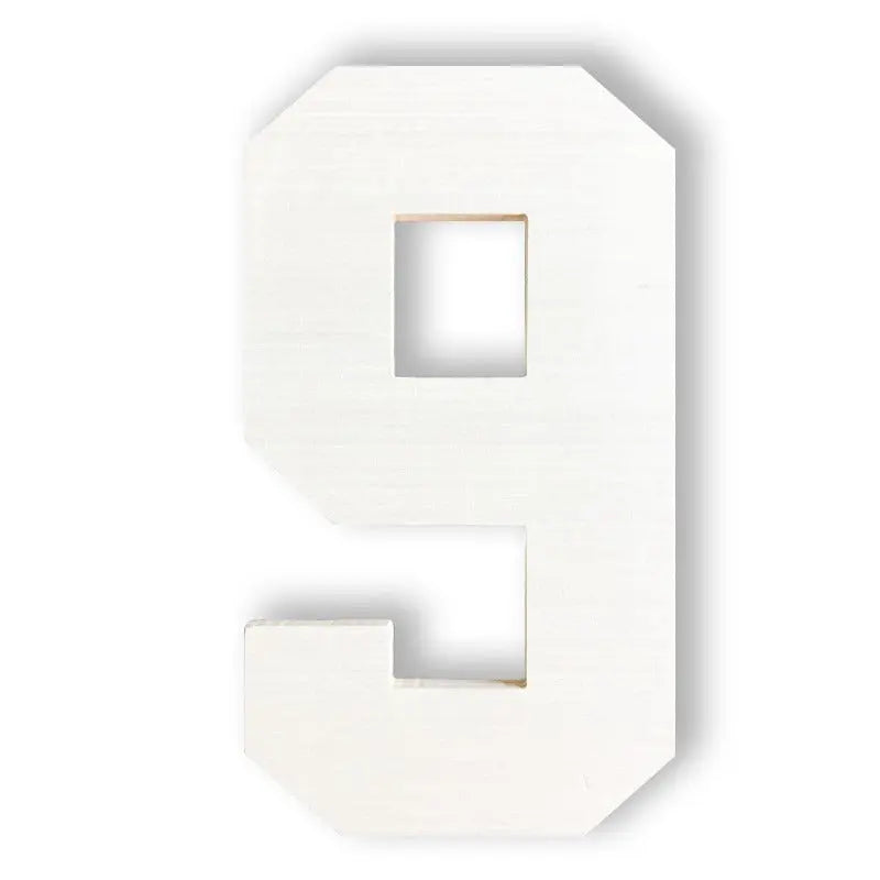 wooden number 9