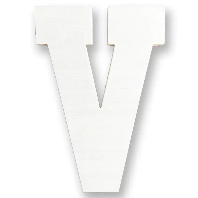 wooden letter v