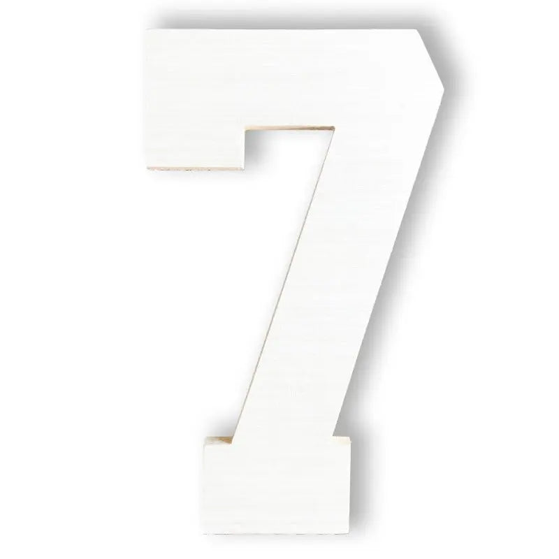 wooden number 7