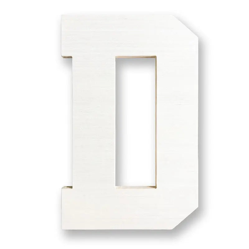 White Wood Letters 4 inch, Wood Letters for DIY Party Projects (V)