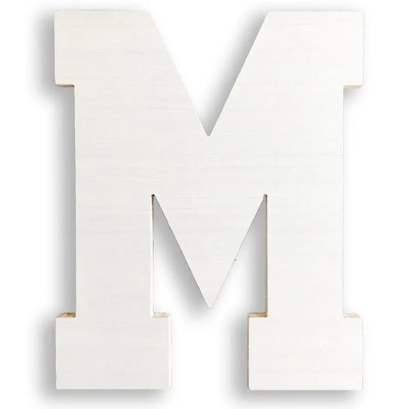 wooden letter m