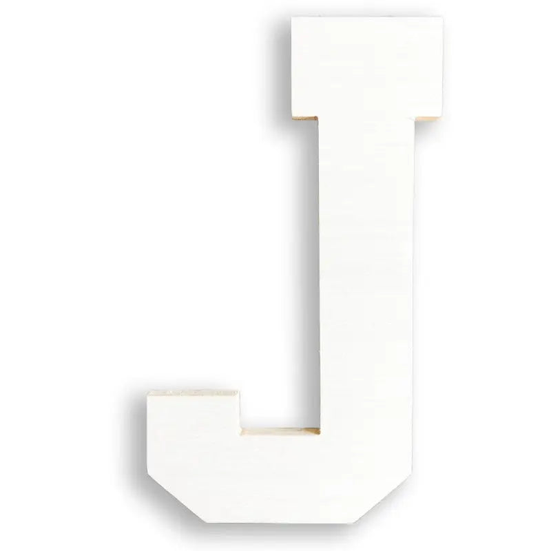 White Wood Letters 3 Inch, Wood Letters for DIY, Party Projects (L)
