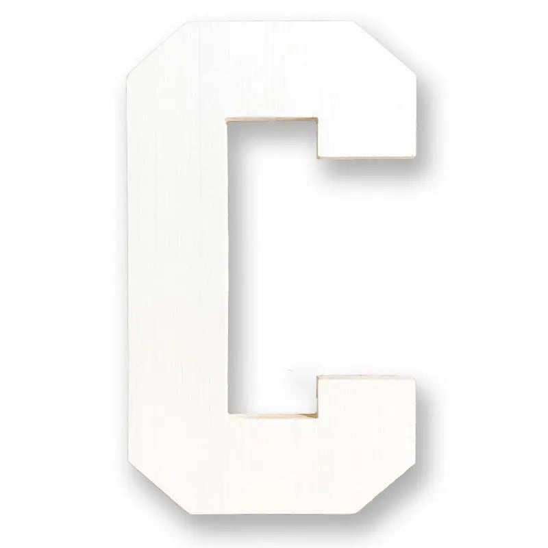 wooden letter c