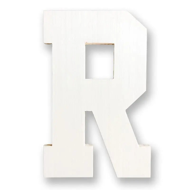 wooden letter r