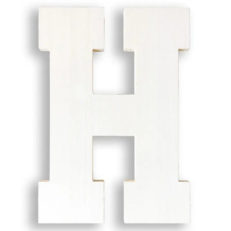 giant wooden letter h