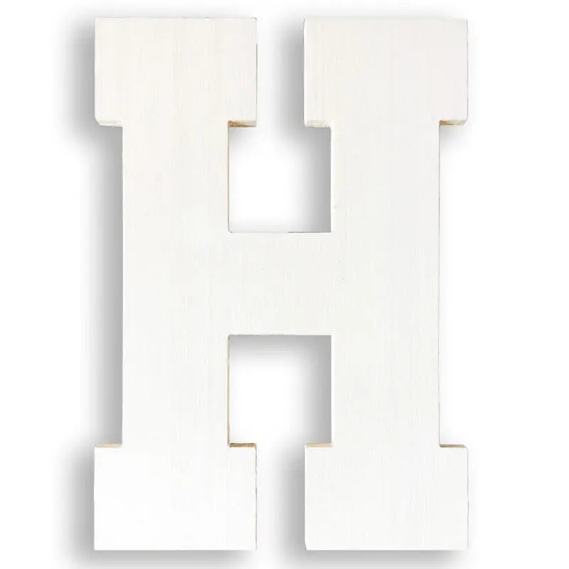 giant wooden letter h