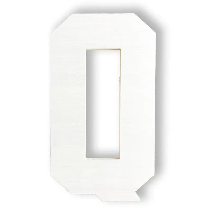 giant wooden letter Q