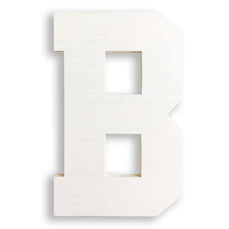 giant wooden letter b