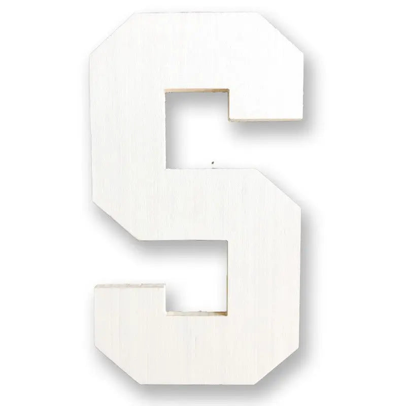 giant wooden letter S