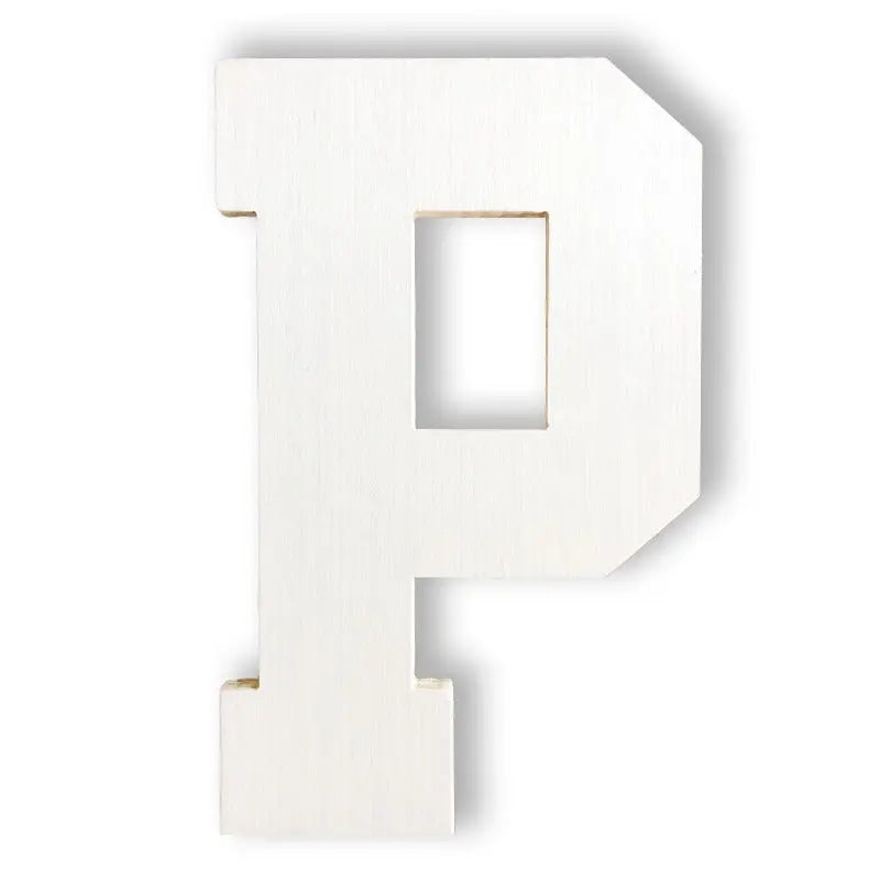 giant wooden letter P