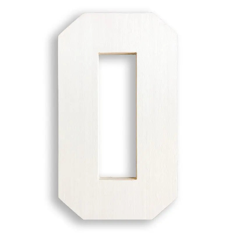 giant wooden letter 0