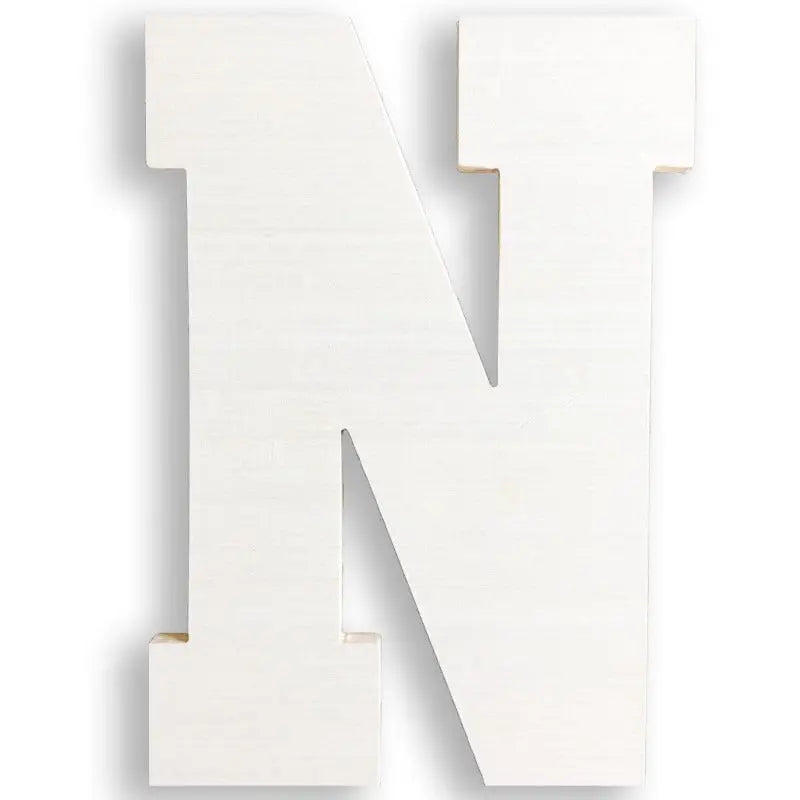 giant wooden letter N