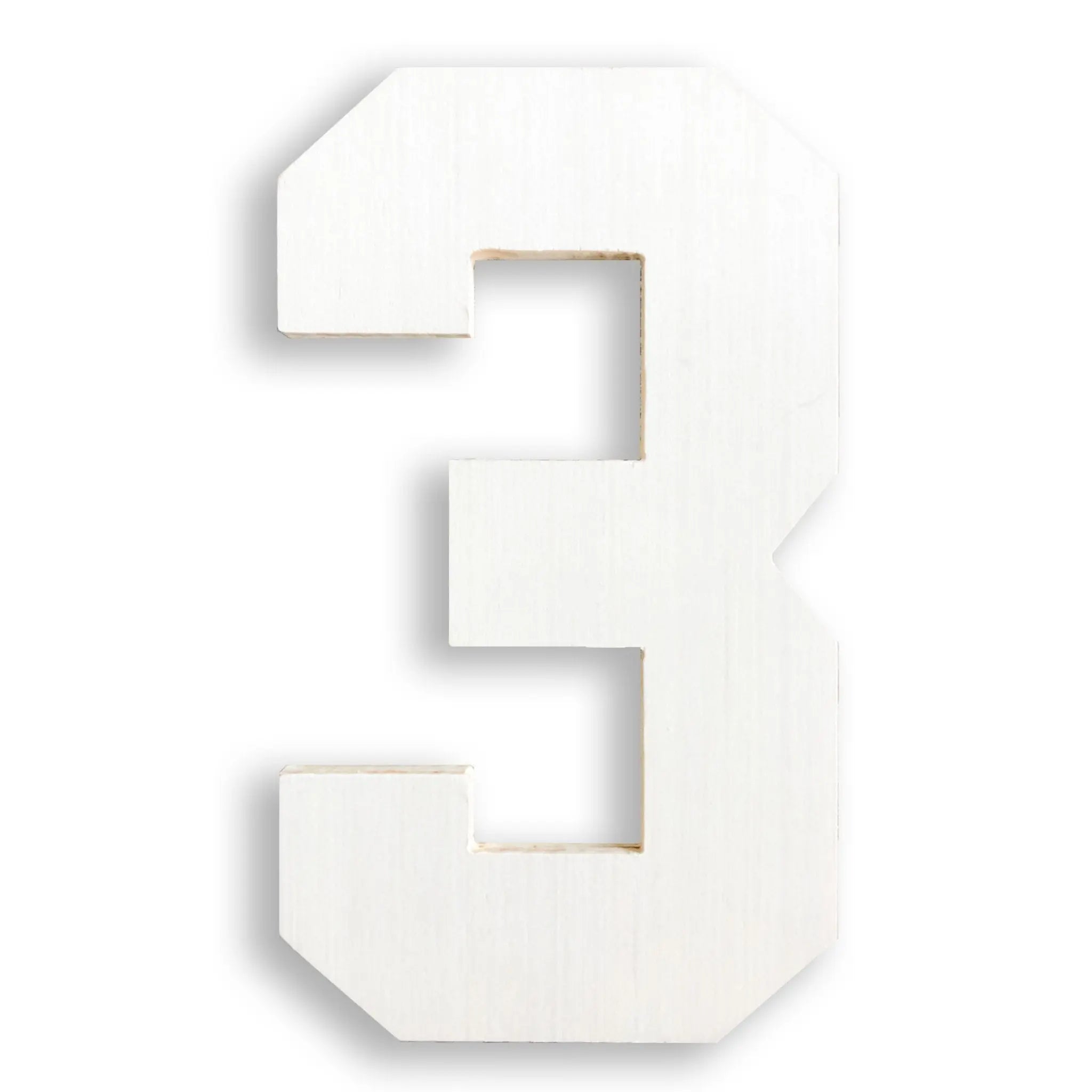 Wooden number 3 - collageandwood