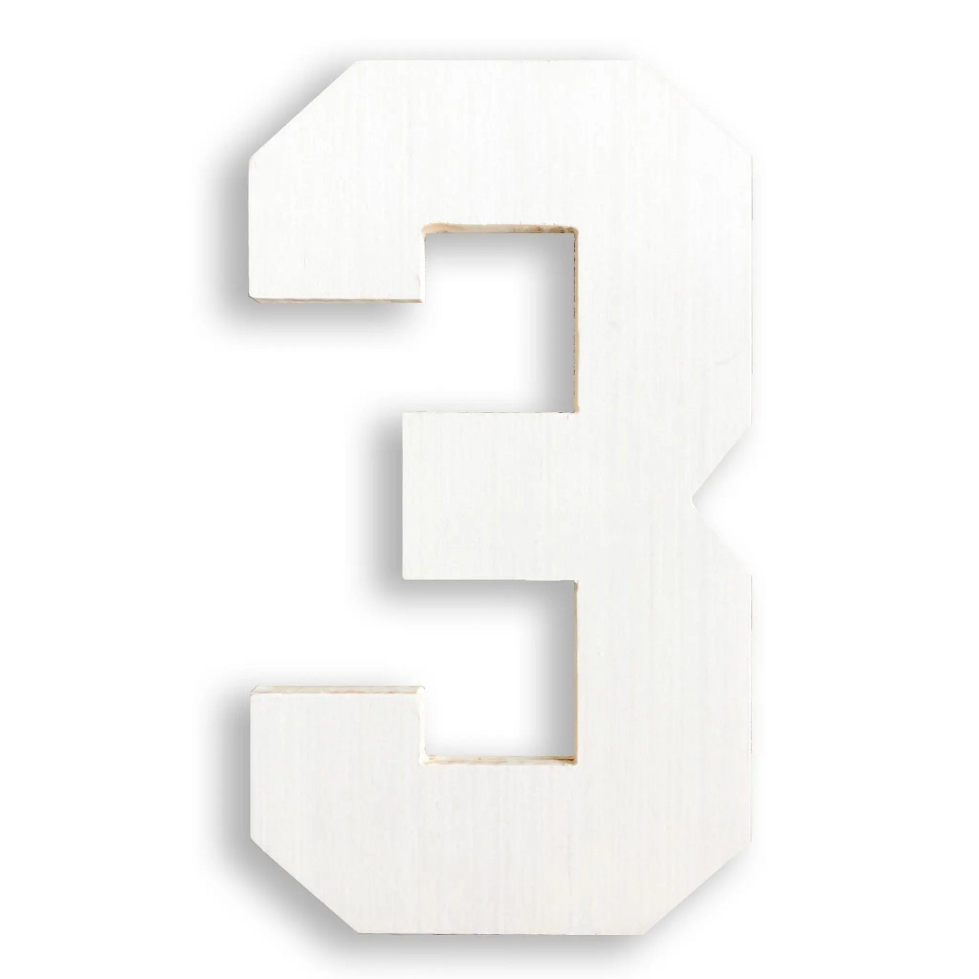Wooden number 3 - collageandwood