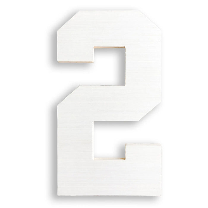 Wooden Number 2 | Large Wooden Numbers | Collage and Wood - collageandwood