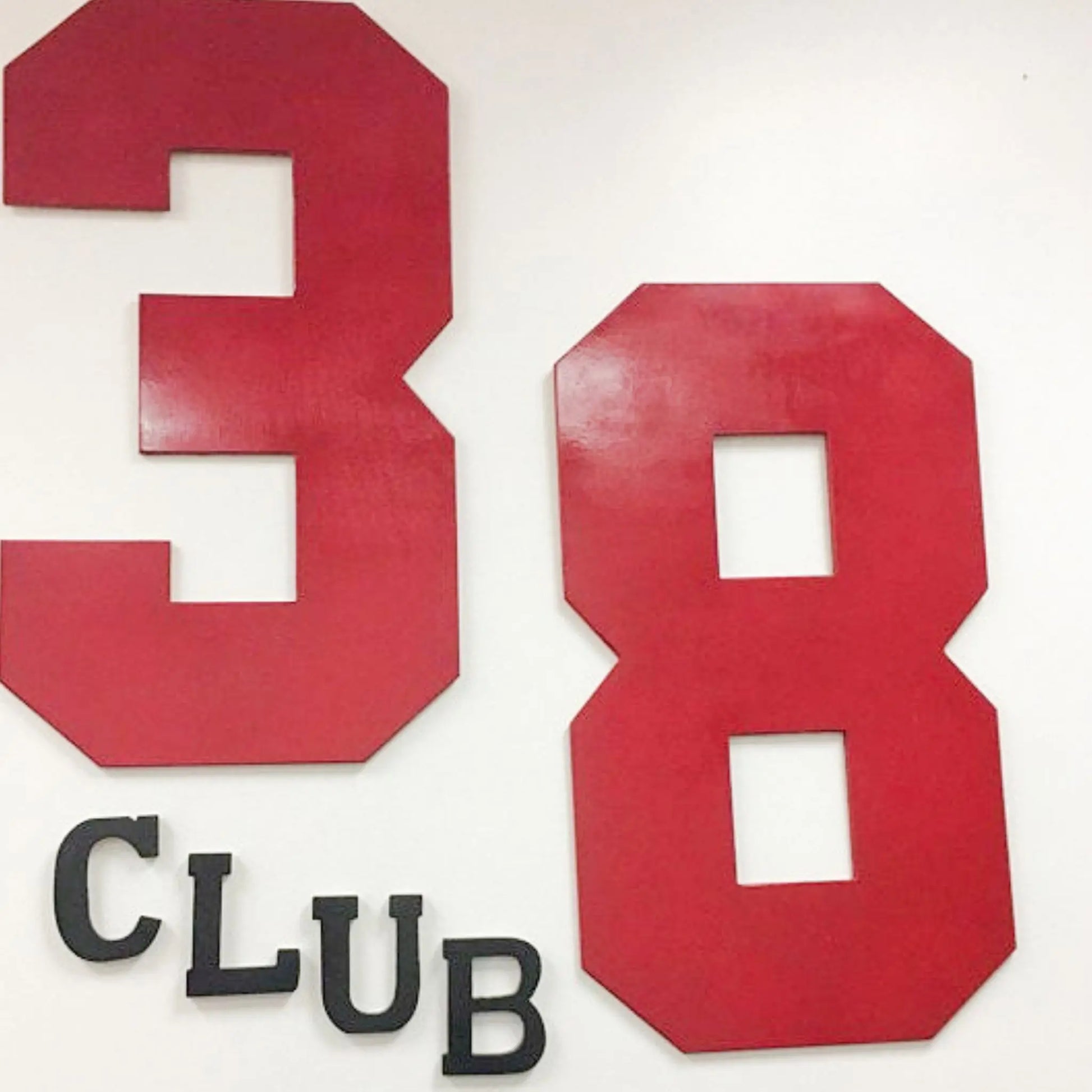 Wooden Number 3, Large Wooden Numbers