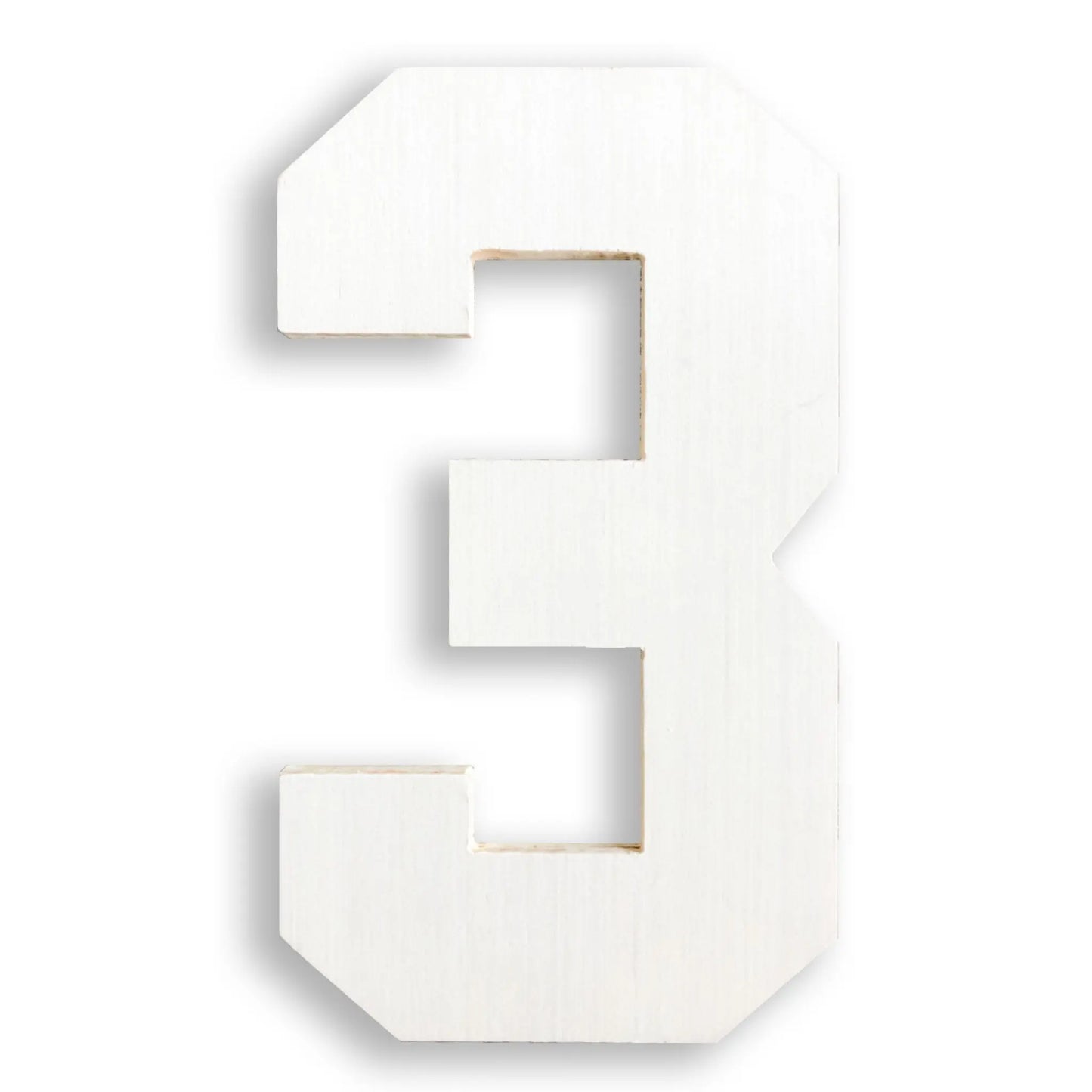 BIG 31 White Wooden NUMBERS - Decor Display 3D Signs Columns